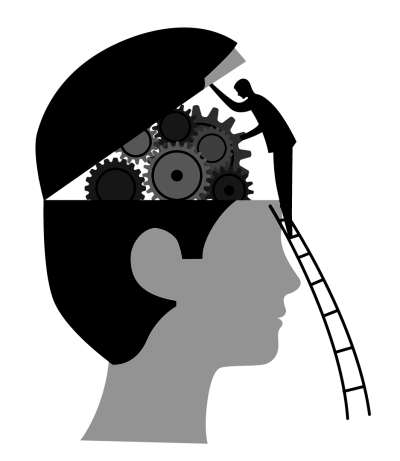illustration brain-gears